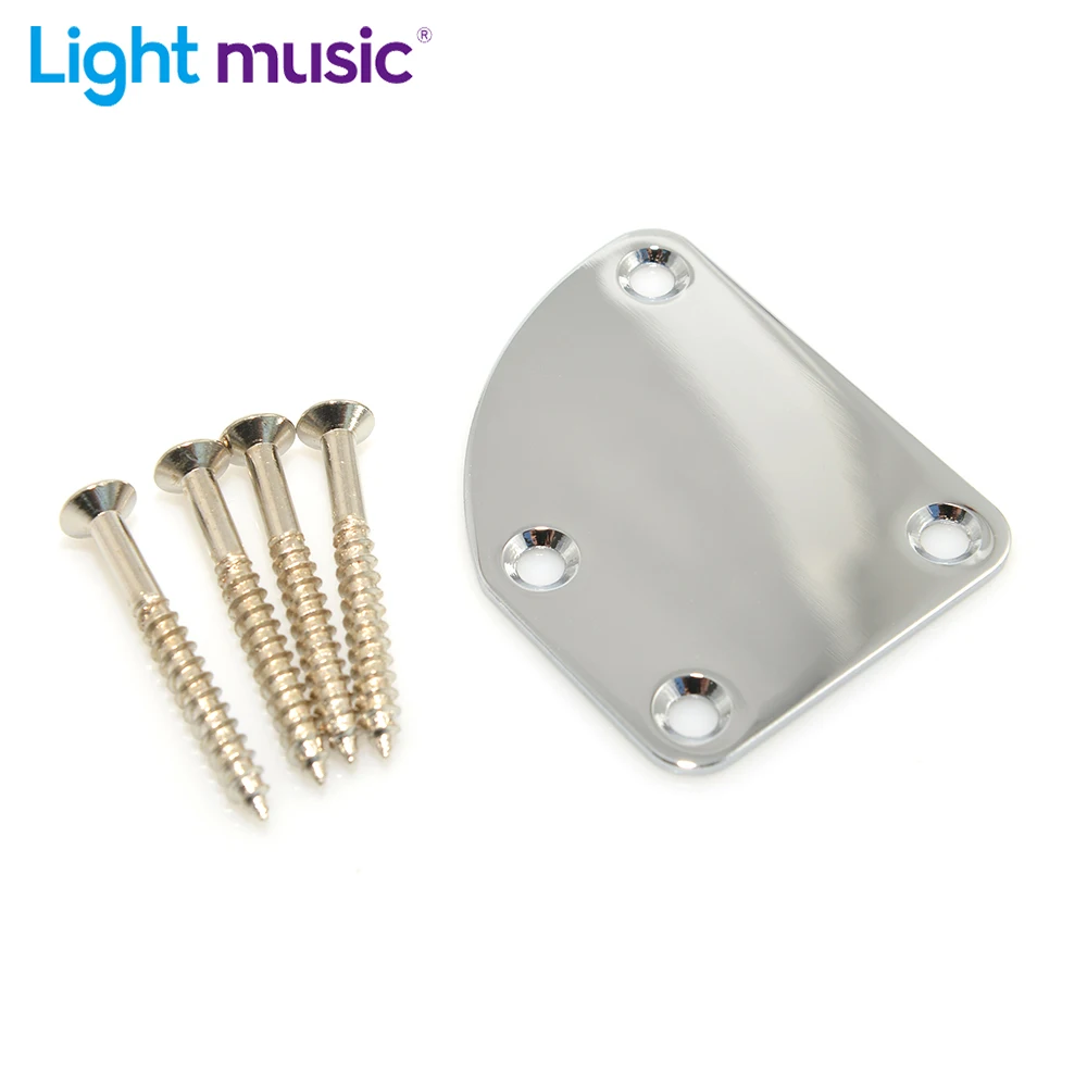 Golden High Quality Guitar Neck Mounting Plate with Screws For Electric Guitar Gold Chrome