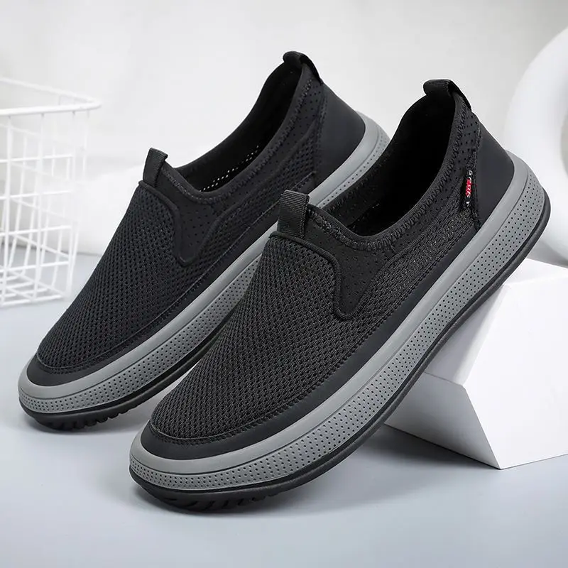 Casual Men\'s Tennis Canvas Loafers Breathable Male Sneakers Soft Sole Sports Shoes Skateboard Men Outside Luxury Brand Sneakers