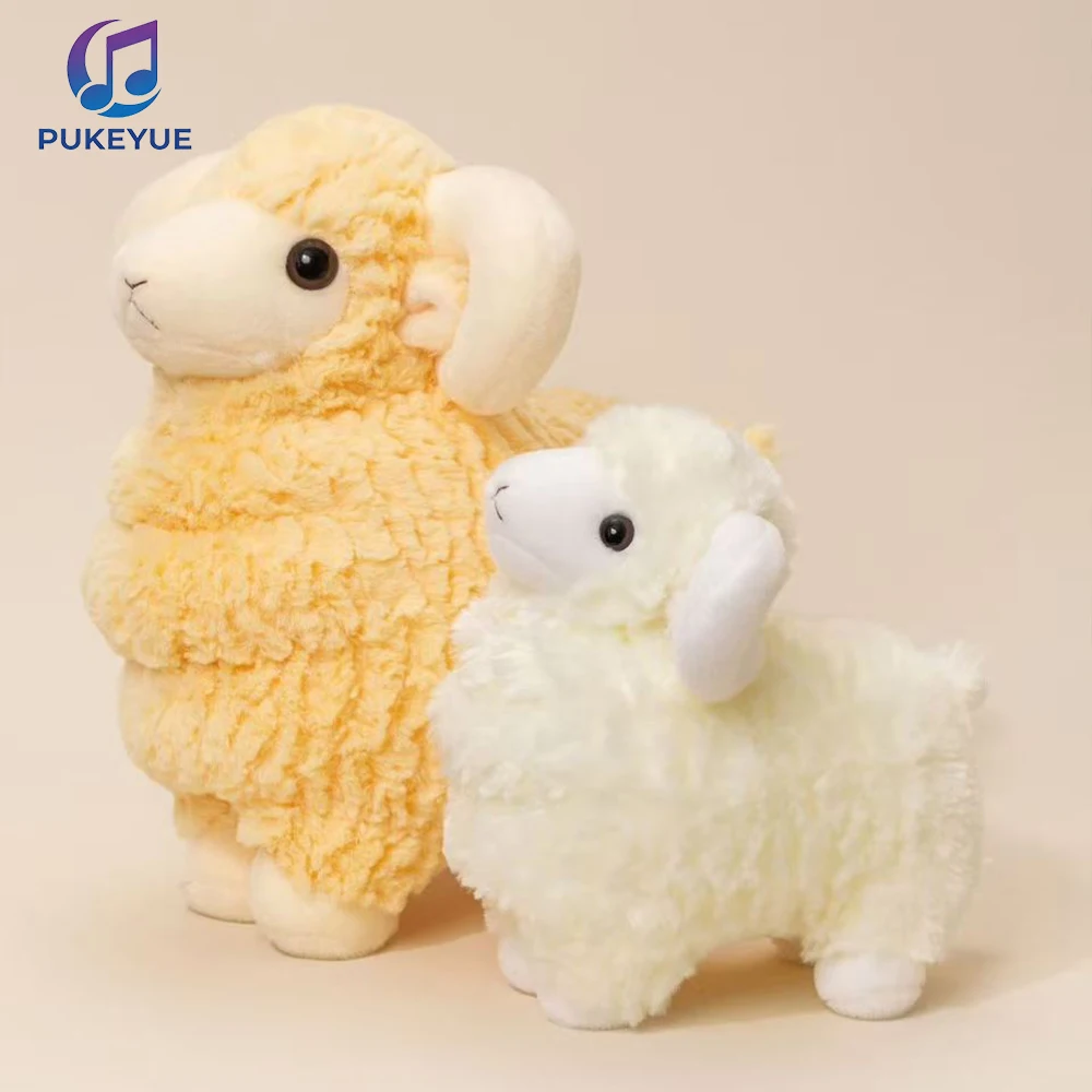 20-60cm Cute Simulation Sheep Plush Toy Kawaii Cartoon Sheep Doll Soft Stuffed Animal Lamb Sleep Pillow Christmas Gifts for Kids