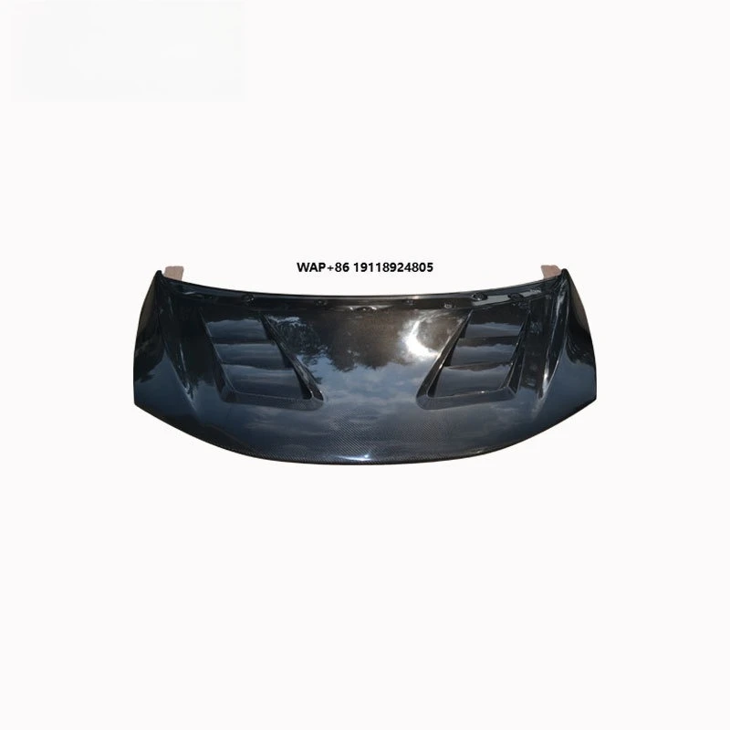 

High Quality Carbon Fiber Car Bonnet Engine Hood for 2015 Fit/Jazz JS Style Engine Cover Wholesale