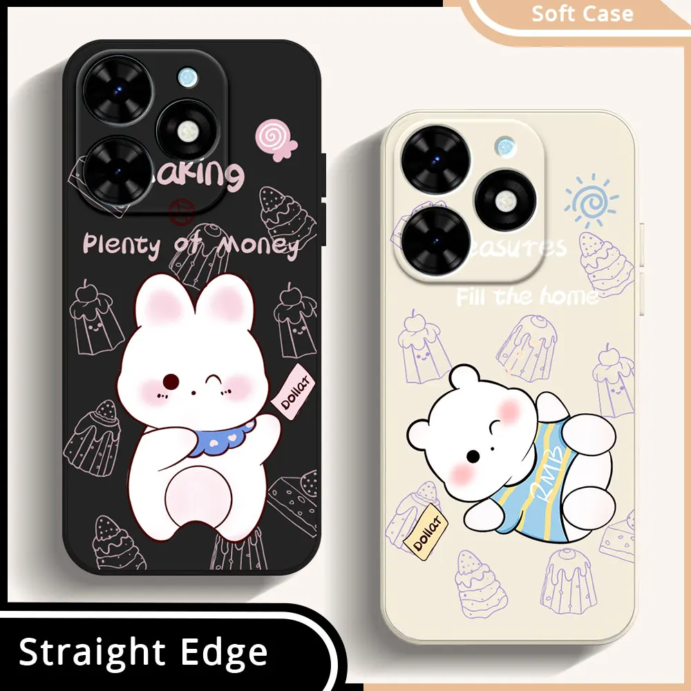 Phone Case For Infinix Smart 8 7 Note 30 4G 5G Hot 30 40i 30i 11S NFC Hot30 Play NFC Soft Silicone Shockproof Back Cover Cartoon image 3