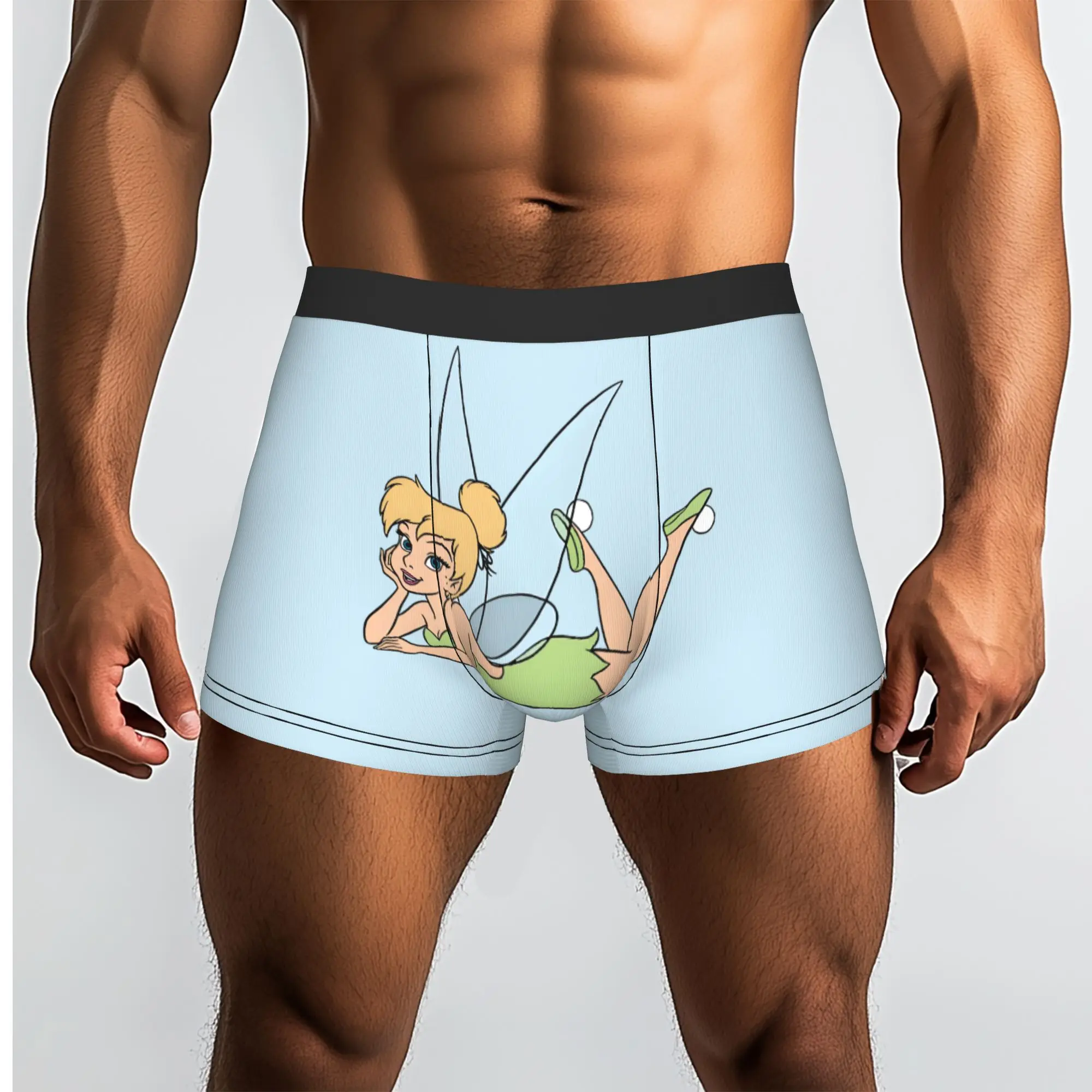 Custom T-Tinker Anime Bell Cute Cartoon Boxers Shorts Mens  Briefs Underwear Cool Underpants