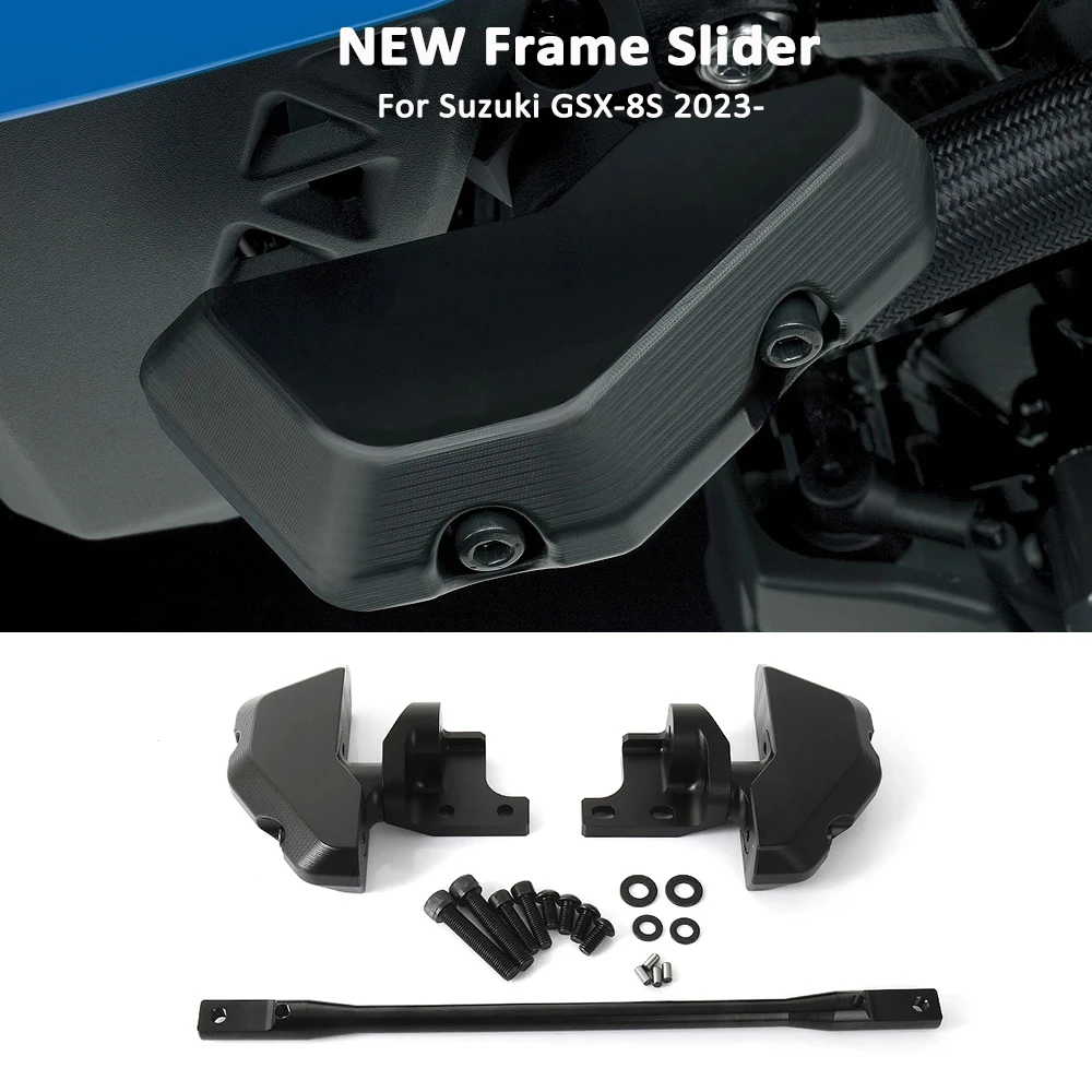 

Новый слайдер рамы двигателя с ЧПУ GSX 8S, комплект защиты от падения, мотоцикл для Suzuki GSX-8S GSX8S 2023 2024