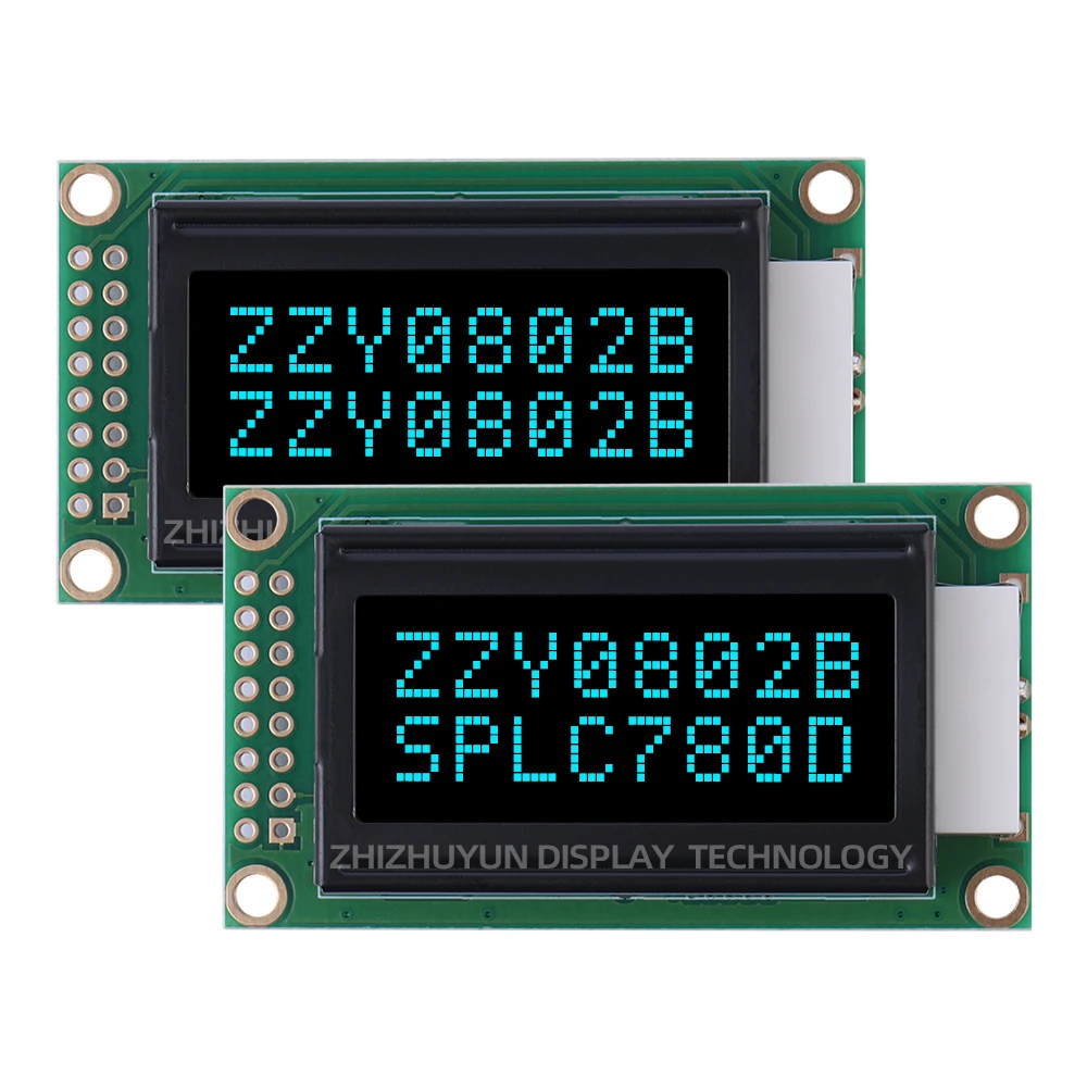 LCM0802 LCD Screen 0802Btn Black Film Red Letter Display Module 16PIN Controller SPLC780D Three Year Warranty