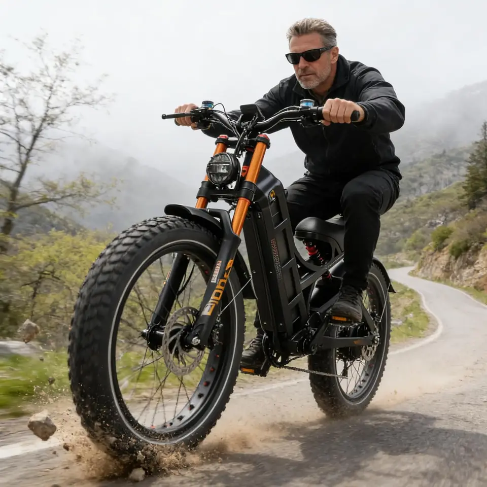 2026  Romeo Pro 2 46Mph/4000W Dual Motor Electric Bike for Adults, 52V 70Ah Removable Battery, 200+Miles Long Range, 26*4. image 2