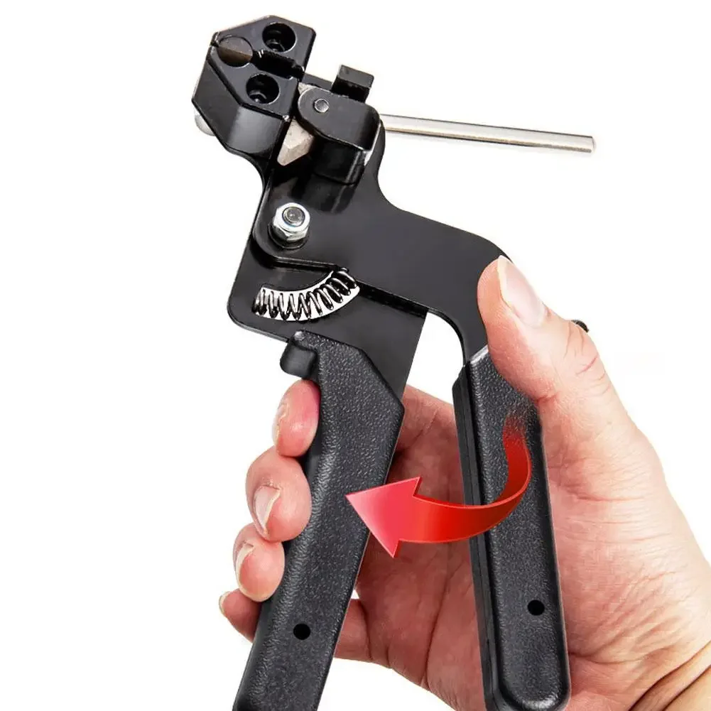 Imagem -03 - Pistola de para Corte de Fixação Abraçadeiras Zip Tie Ferramenta de Liberação Tensão Envoltório de Mão Alicate de Gravatas 4.612 mm Aço Inoxidável