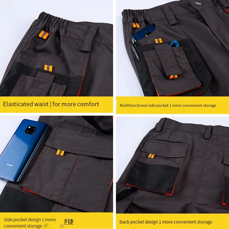 Pantaloni multitasche da uomo officina meccanico elettricista saldatore riparazione auto pittore decorazione manutenzione lavoratore tuta Trouse