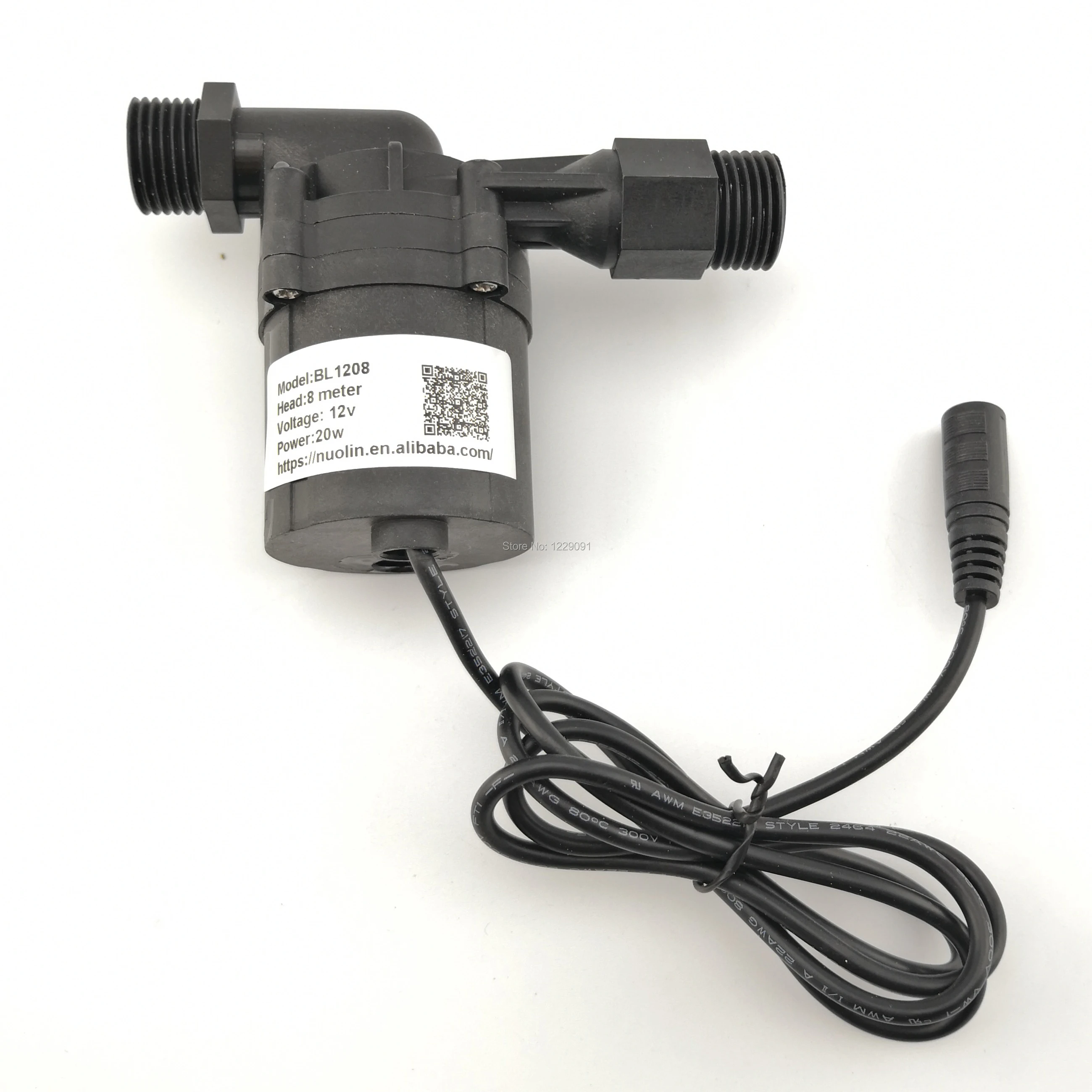 

1 шт., 20 Вт, 12 В постоянного тока, 8 м, водонагреватель, бустерный насос, бесщеточный двигатель, водяной насос, циркуляционный насос, погружной