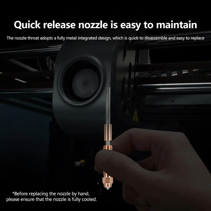 

1PCS Creality K1C/K1 Max/K1 SE Nozzles Quick-Swap 3D Printer Nozzle Kit Copper Alloy And Hardened Steel Nozzle For K2 SE〔CCA12〕