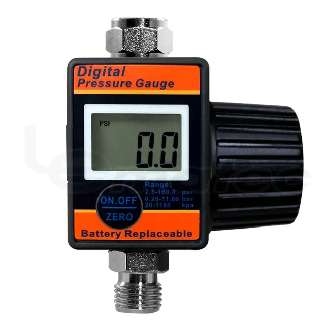 

LEMATEC air flow regulator with digital gauge air regulator 1/4 inch for pneumatic tool parts electronics
