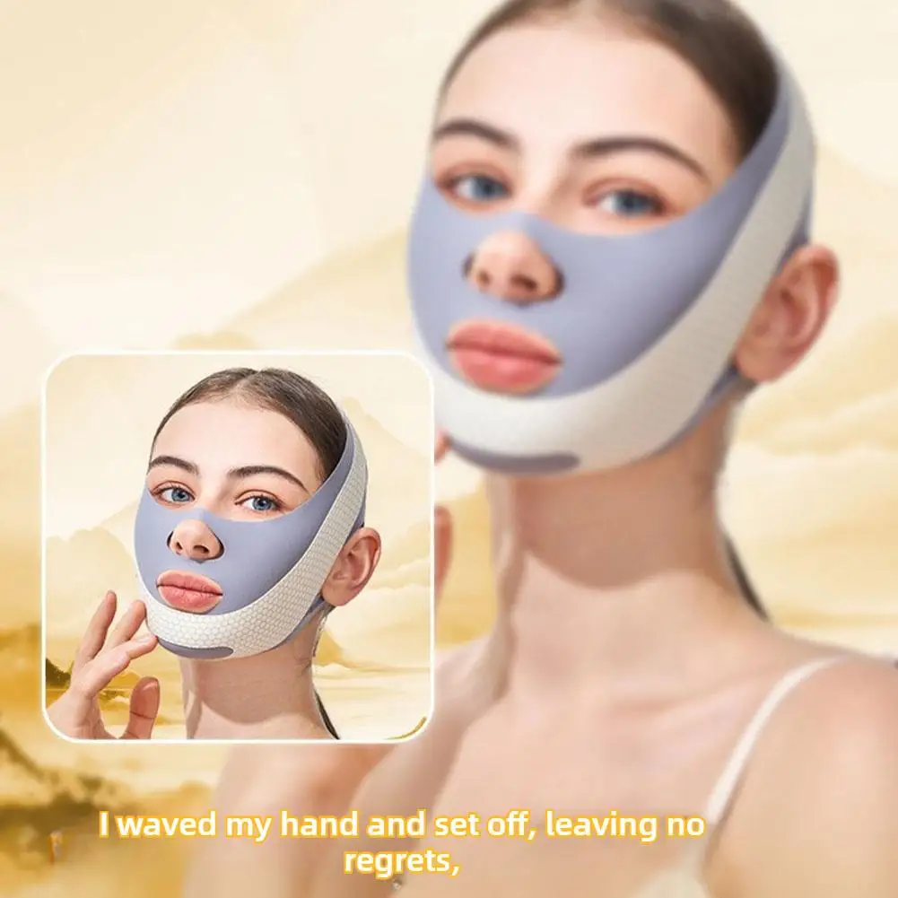 Chin Cheek Slim Bandage V Shaper หน้ากากยกกระชับหน้ากากกําจัดยก Anti-Wrinkle หน้ากาก Face Chin Sleeping Do X1P0