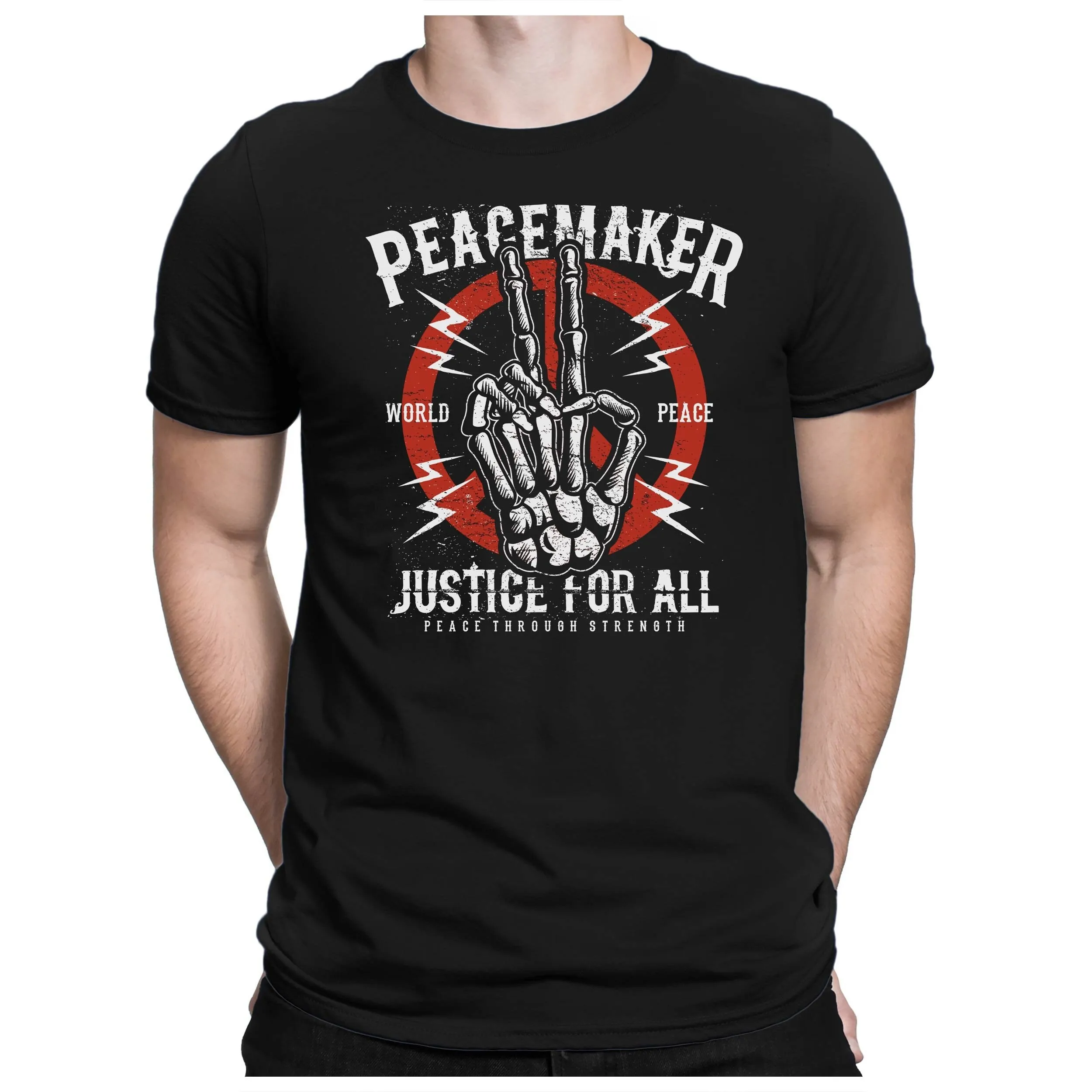 

Peace Maker Men'S Fun T Shirt Printed Small To 4Xl Papayana