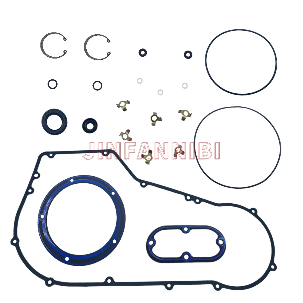 

For Harley Dyna FXLR FXDP 1994 1995 1996 1997 1998 1999 2000 2001 2002 2003-2005 Complete Primary Clutch Cover Gasket Set Kit