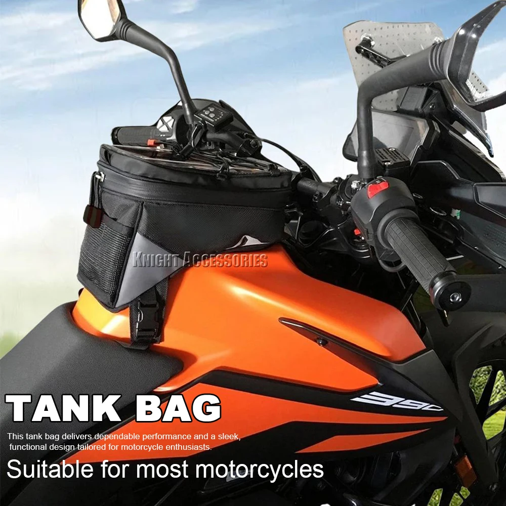 Motorcycle Tank Bag Waterproof Universal Lightweight Saddle Front Bag Travel Luggage Storage Phone Box Accessories