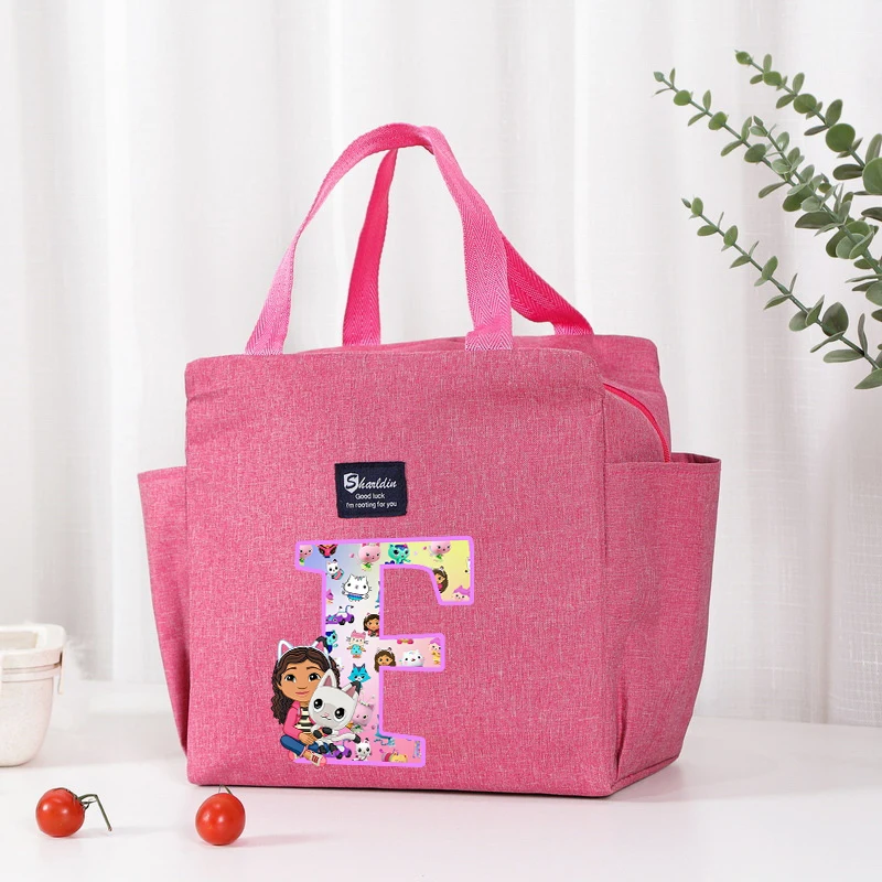 

Портативная сумка-холодильник для обедов с героями мультфильма «Домик Гэбби», термосумка для еды, контейнер для пикника, милый подарок для женщин и девочек