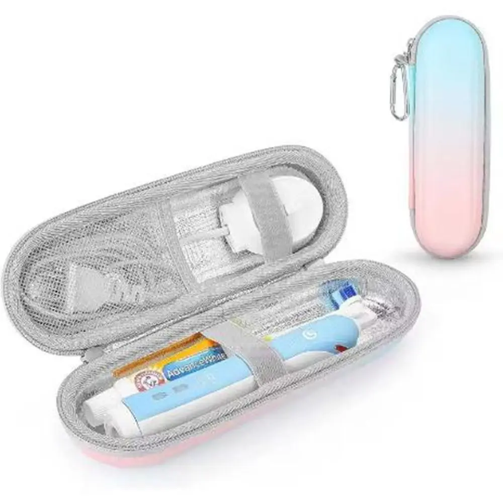 

EVA Electric Toothbrush Storage Box Empty Hard Shell Toothbrush Travel Case Impact Resistant Large Capacity