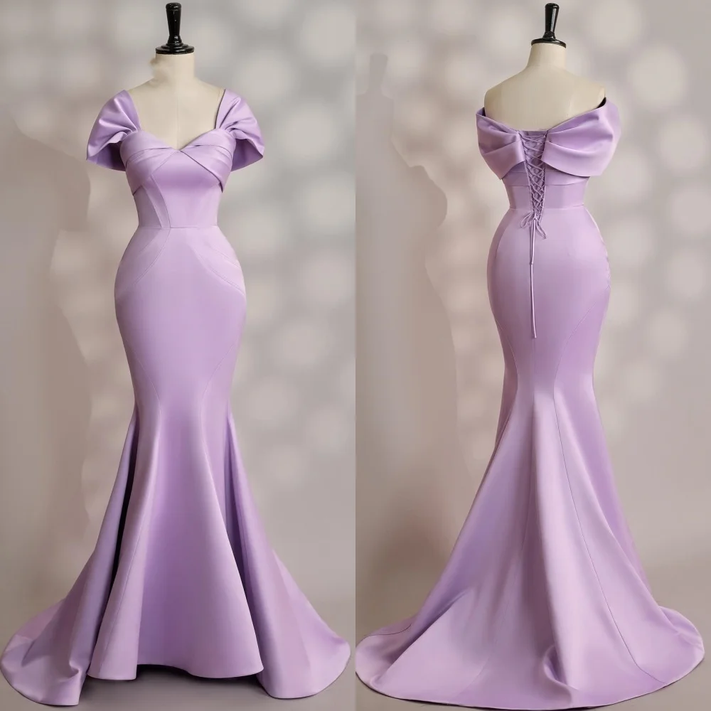 

Customized Sizes Available Jersey Pleat Trumpet Sweetheart Long Dresses Bespoke Occasion Exquisite Fashion