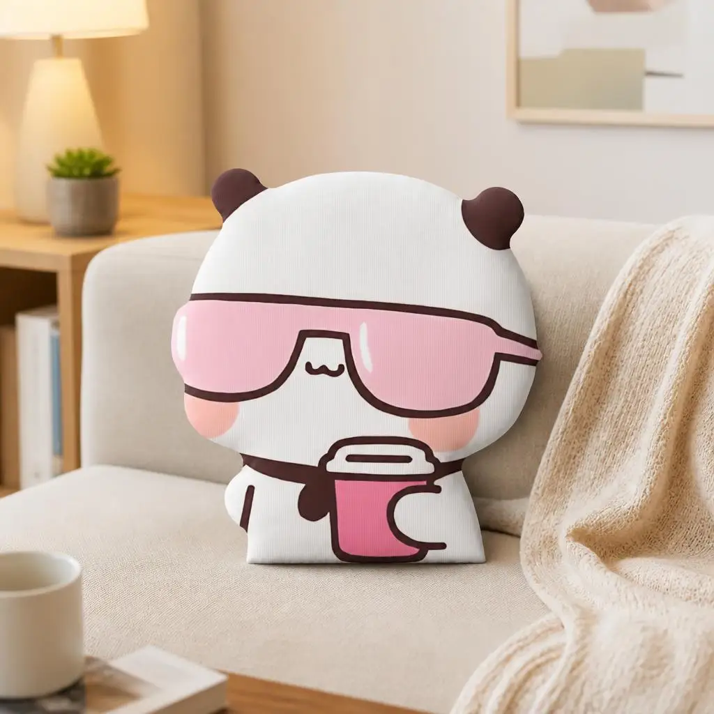 Chill Bubu With Sunglasses Bubu Dudu Cushion Irregular Stuffed Throw Pillow Home Decor Gift Sofa Bed