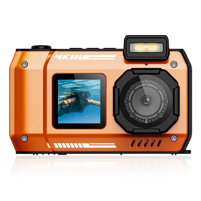 T35C Waterproof Camera D50 Dual Screen Selfie Outdoor Sports HD Diving Underwater IP68 10 Meters Waterproof For Swimming