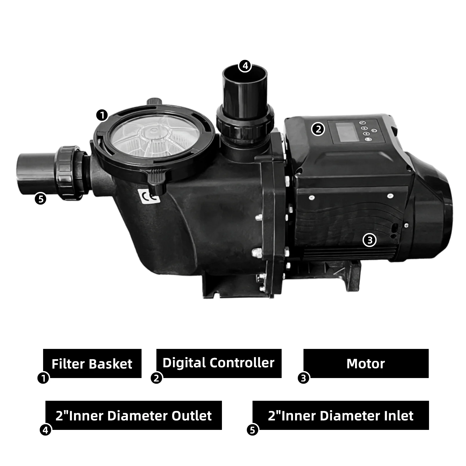

Freesea High Quality 1/2/3HP Variable Speed Swimming Pool Pump Big Flow Water Pump for Swimming Pool IP55 Pool Pumps