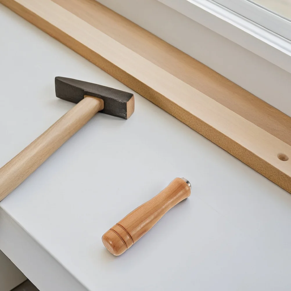 

6Pcs File Handles Wooden Ergonomic Design Sturdy Construction Replacement for Rasp and Files Multipurpose Woodworking Tools