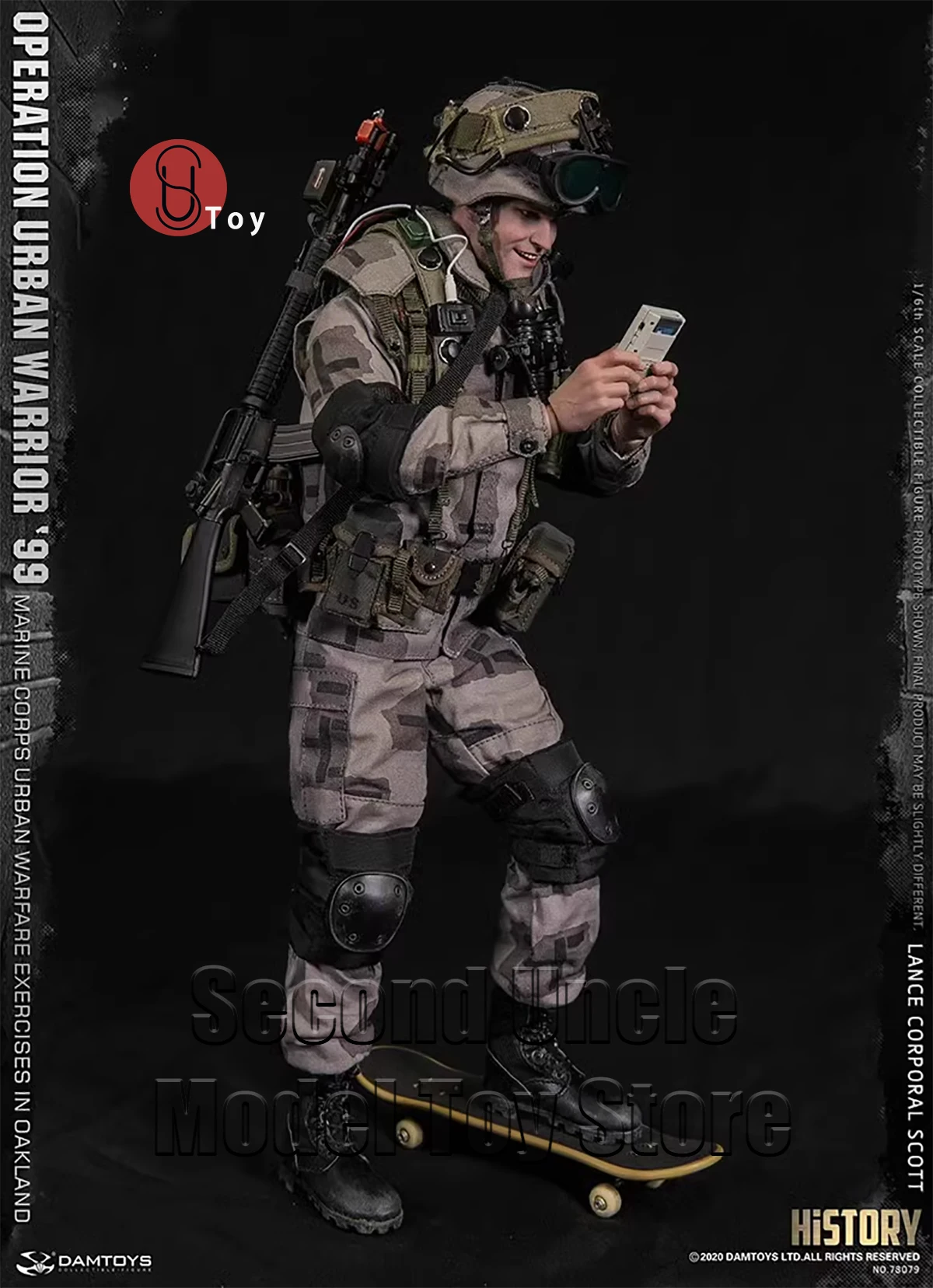 DAMTOYS DAM 78079 1/6 Corporal Scott Urban Warrior Operation Marine Oakland Urban Warfare Exercise Soldier 12''Action Figure Toy