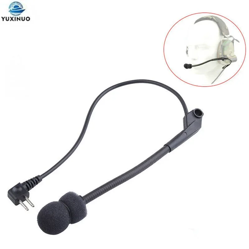 

Universal Z-Tac Tactical Microphone MIC for Comtac II H50 Noise Reduction Walkie Talkie Radio Headphone Headset Accessories