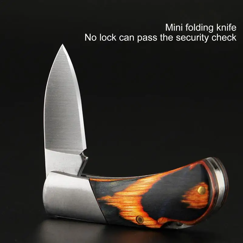 Men Portable Self-defense Folding Knife Keychain For Outdoor Camping Foldable Keychain Knife