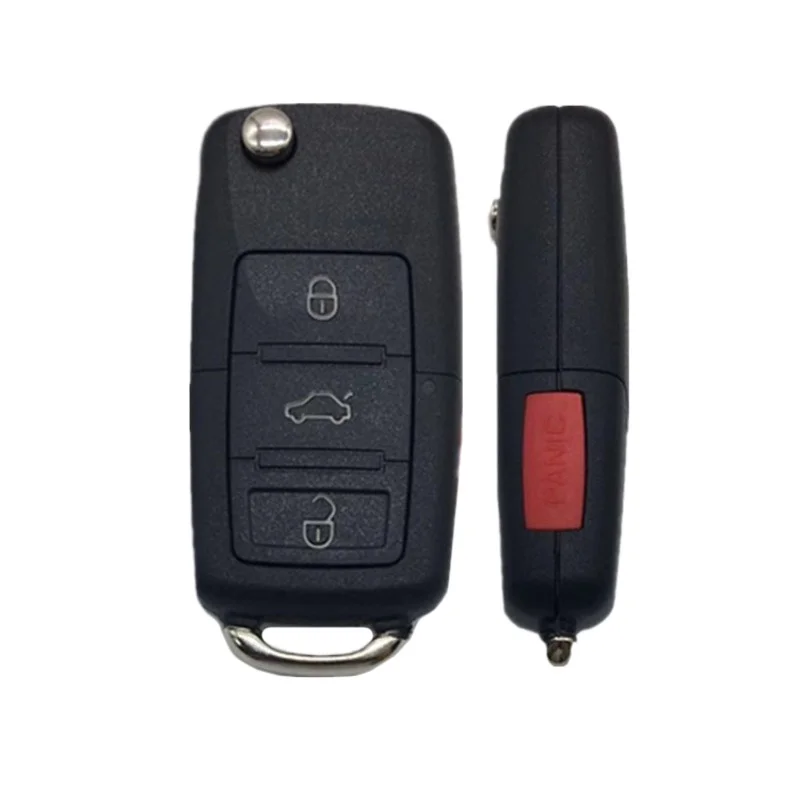 

The manufacturer supplies Volkswagen car key shell , suitable for Volkswagen 3 + 1 key B5 folding case, car key shell