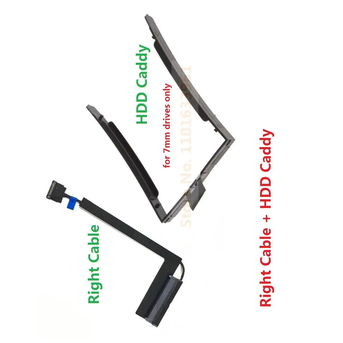 

Replacement 2.5 SATA HDD Hard Drive Left Right Cable Connector Caddy Frame M.2 2280 SSD Bracket Tray for Lenovo ThinkPad P50 P51