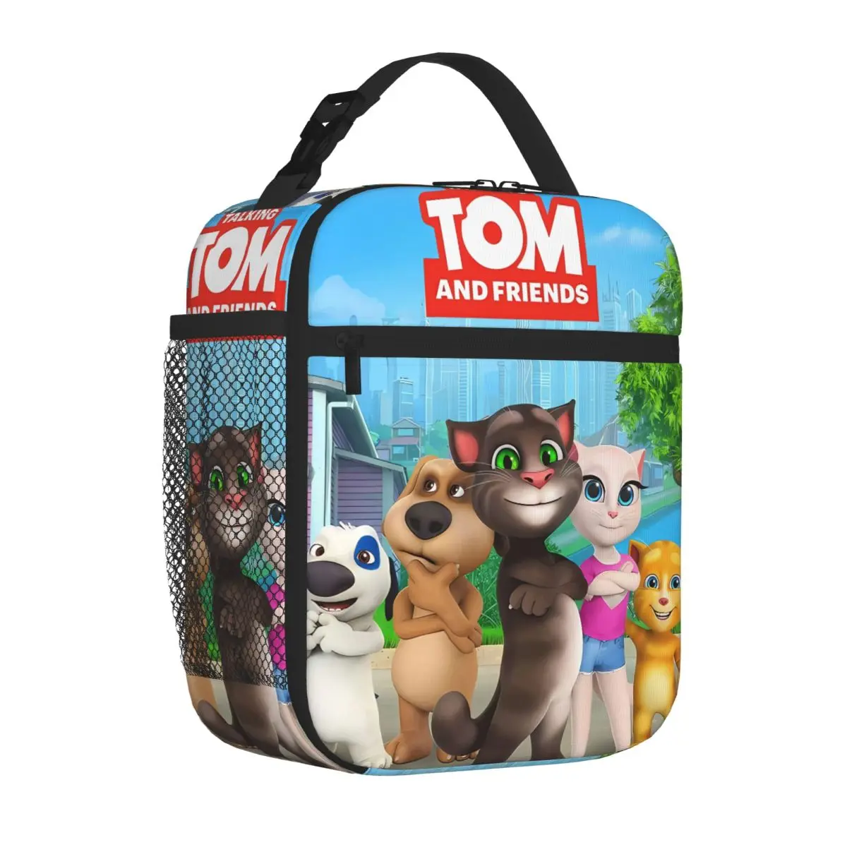 Bestselling Tom And Friends Geometric Travel Lunch Bag Festival Outing Outdoor Lunch Bag