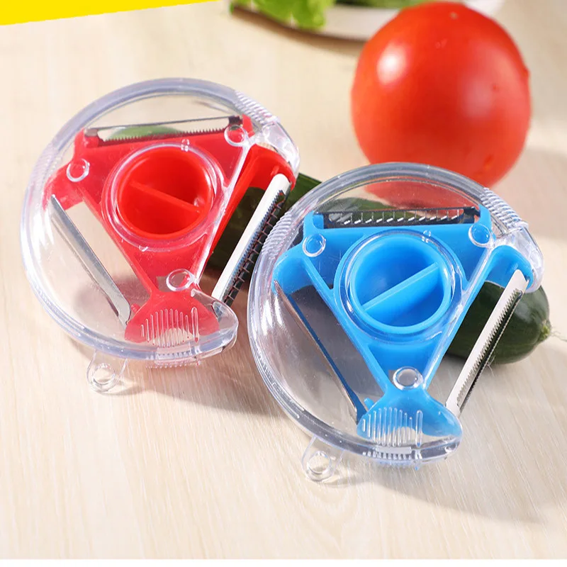 Three-in-one Peeler Multifunctional Scraping Potato Shredding Julienne Cutter Kitchen Household Vegetable Cutter Peeling Shaving