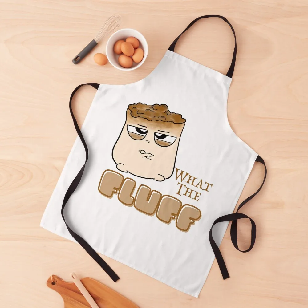 

What The Fluff Funny Snarky Marshmallow Design Apron Kitchen Special Accessories Things For Kitchen Apron