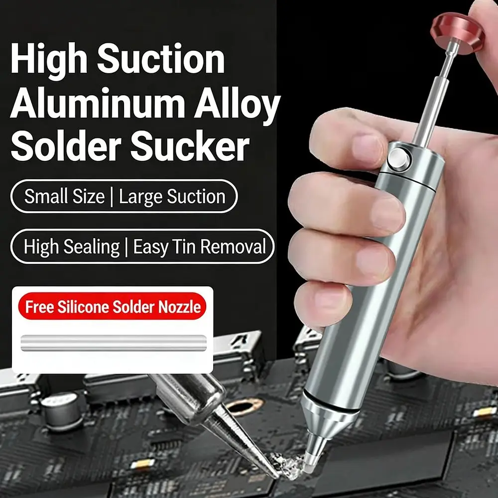 

Practical Desoldering Pump Tin Absorber Anti-Skid Manual Solder Sucker Plastic Vacuum Tin Remover Electric Solder Iron