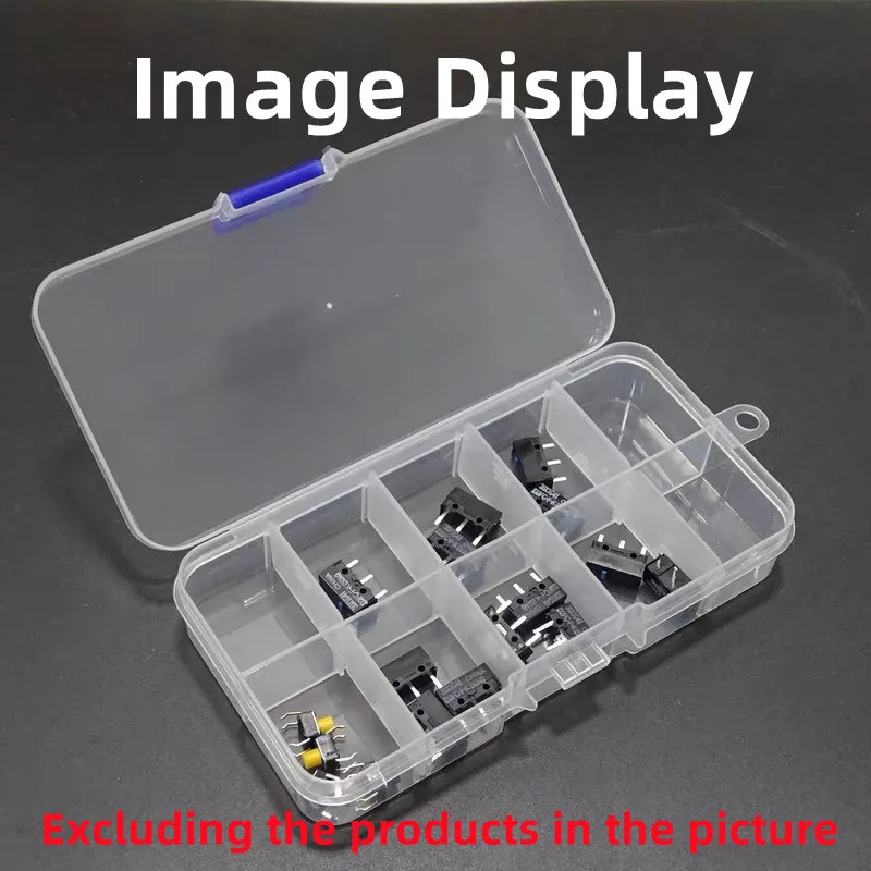 10 Slots Detachable Transparent Plastic Sorting Box Storage Box