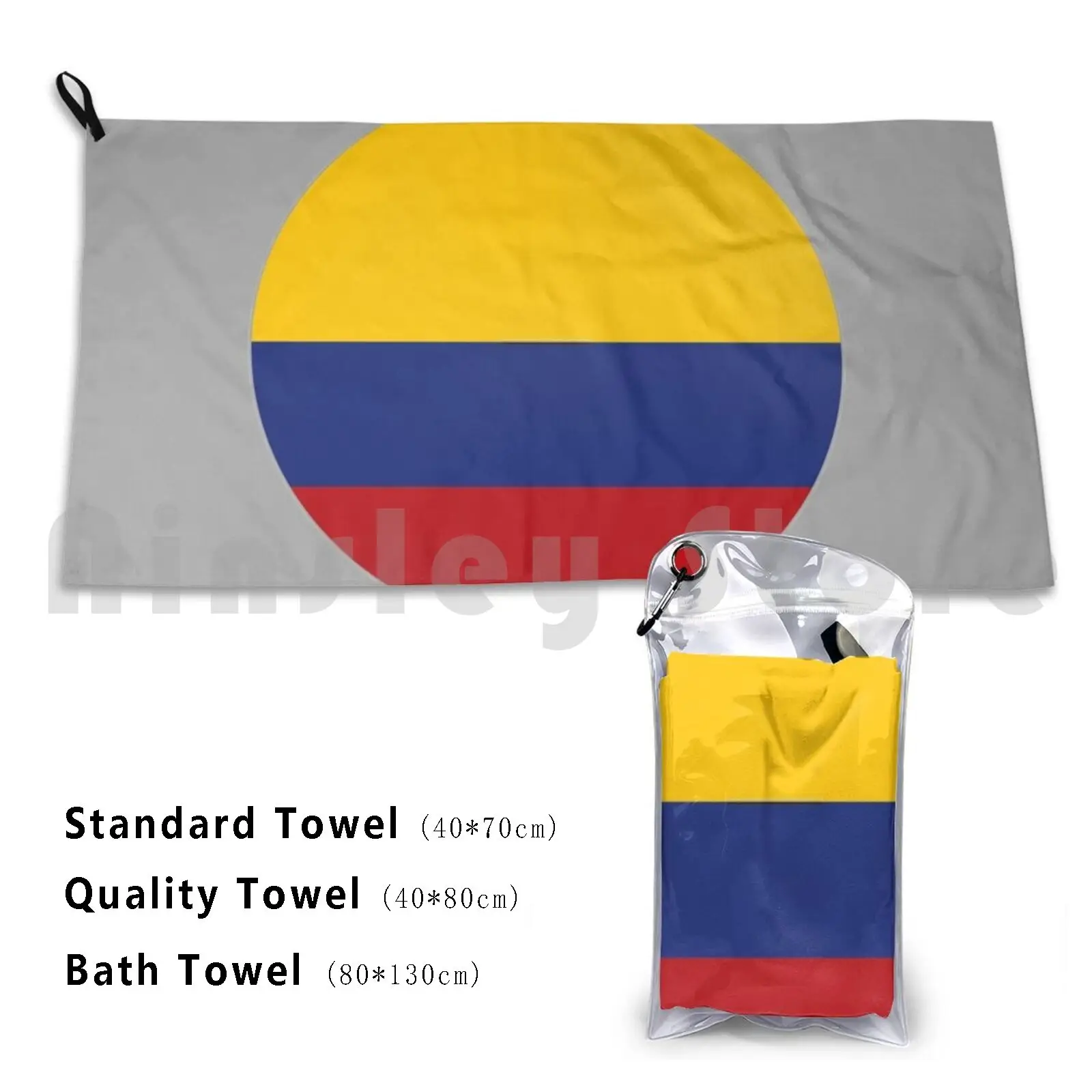 National Flag Of Colombia Bath Towel Beach Cushion 1832 Flag Of Colombia Colombians Stocking Stuffer Cover