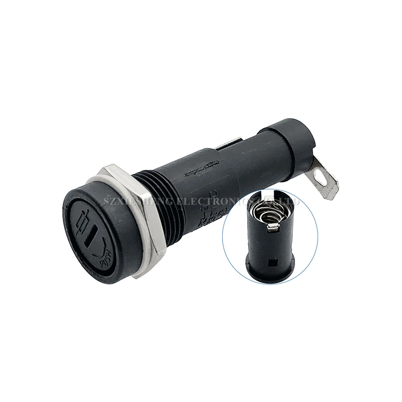 5 uds R3-9 6*30MM portafusibles 15A250V montaje en Panel Base de fusible de resistencia a altas temperaturas con fusible de tubo de 6*30MM