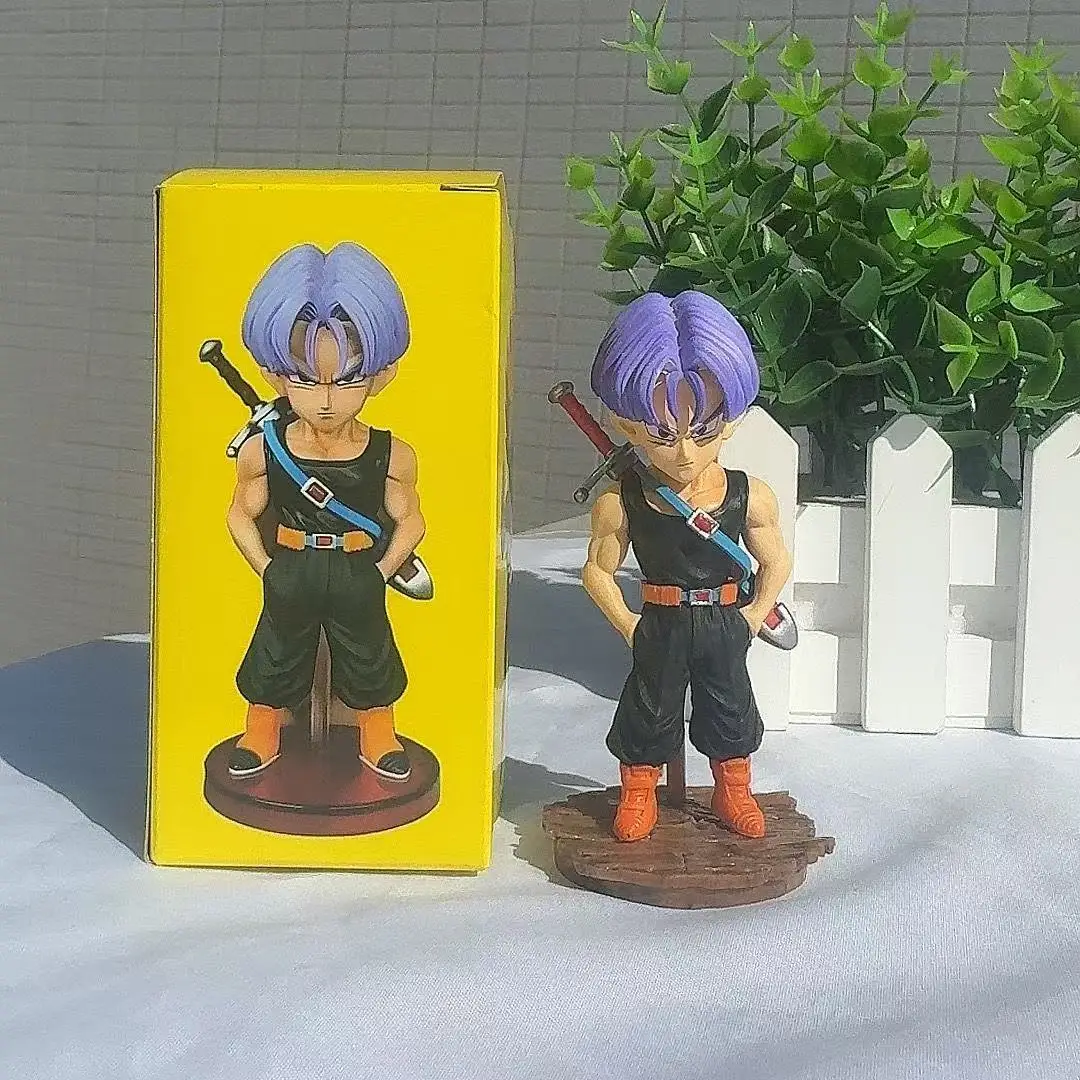 10cm Infinite TL Dragon Ball Temple Trunks GK Saiyan Animation Figure Model Ornaments Collection Gifts