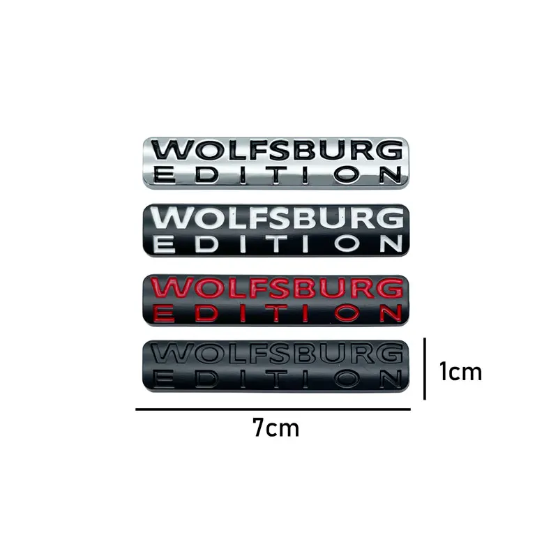 ثلاثية الأبعاد معدنية ولفسبورغ طبعة شعار سيارة الجانب الحاجز شعار خلفي بحقيبة السيارة ملصق مائي لفولكس واجن باسات جيتا TDI إكسسوارات الغولف #6