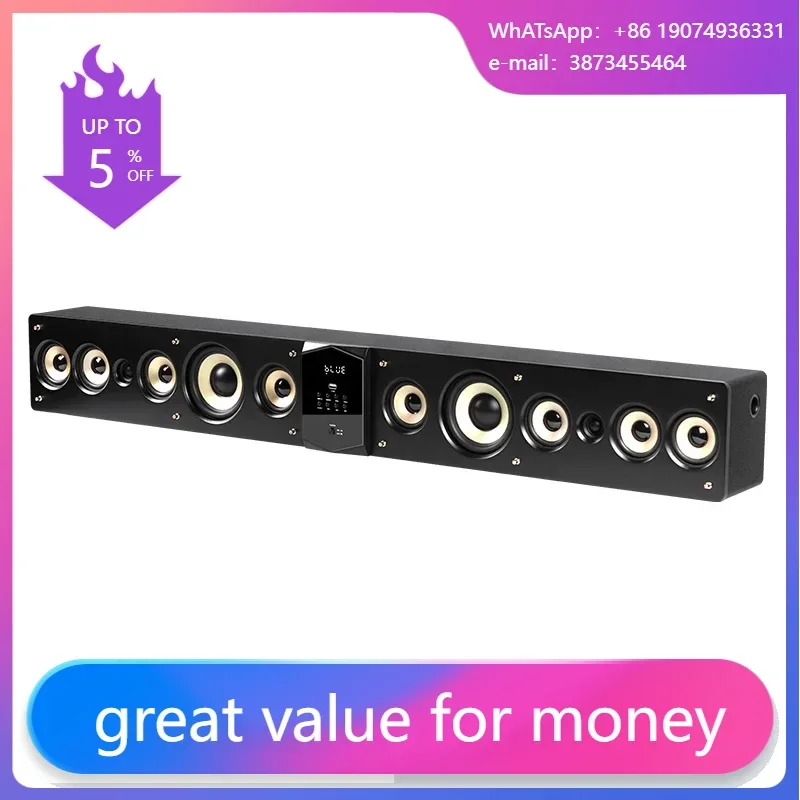 

Kinma 3D Surround 5.1 BT Control Home Theater System TV Sound Bar Speaker IA-6120KTV