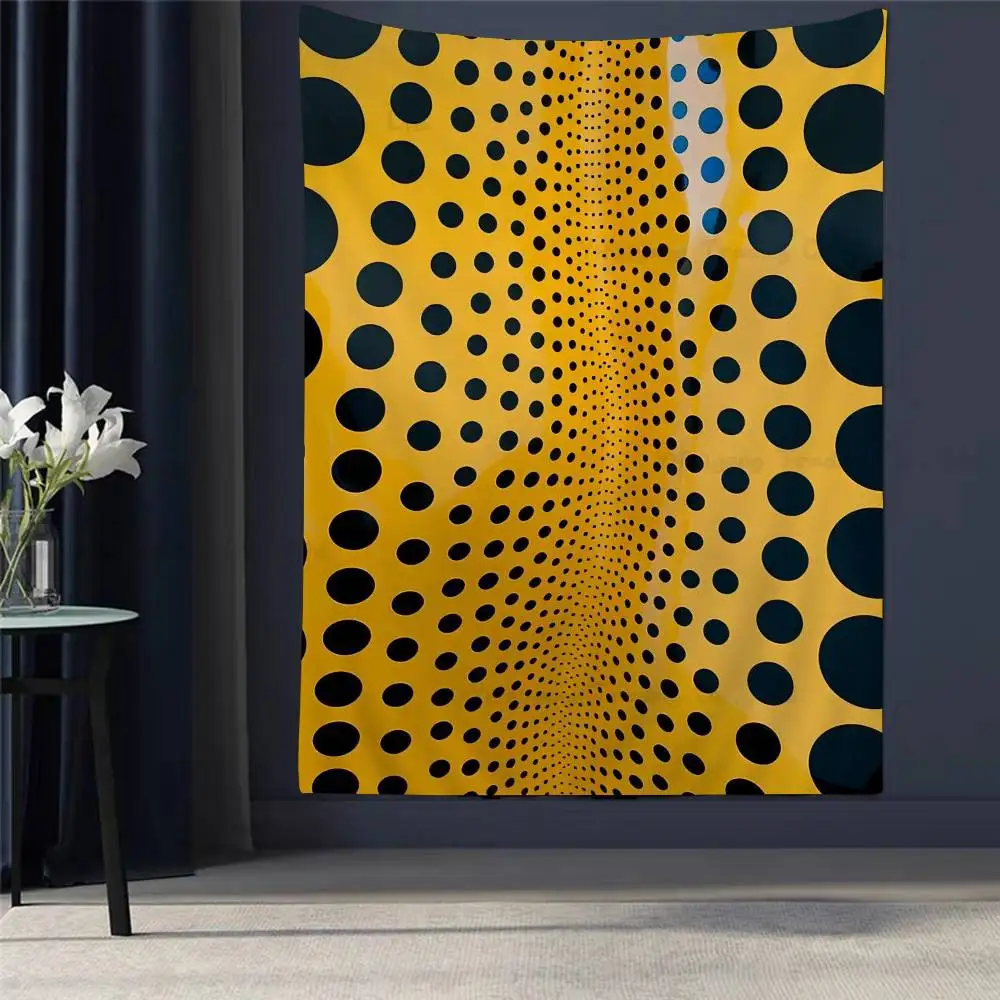 

Yayoi Kusama Pumpkin Works Tapestry Art Printing Bohemian Wall Tapestries Mandala Decor Blanket