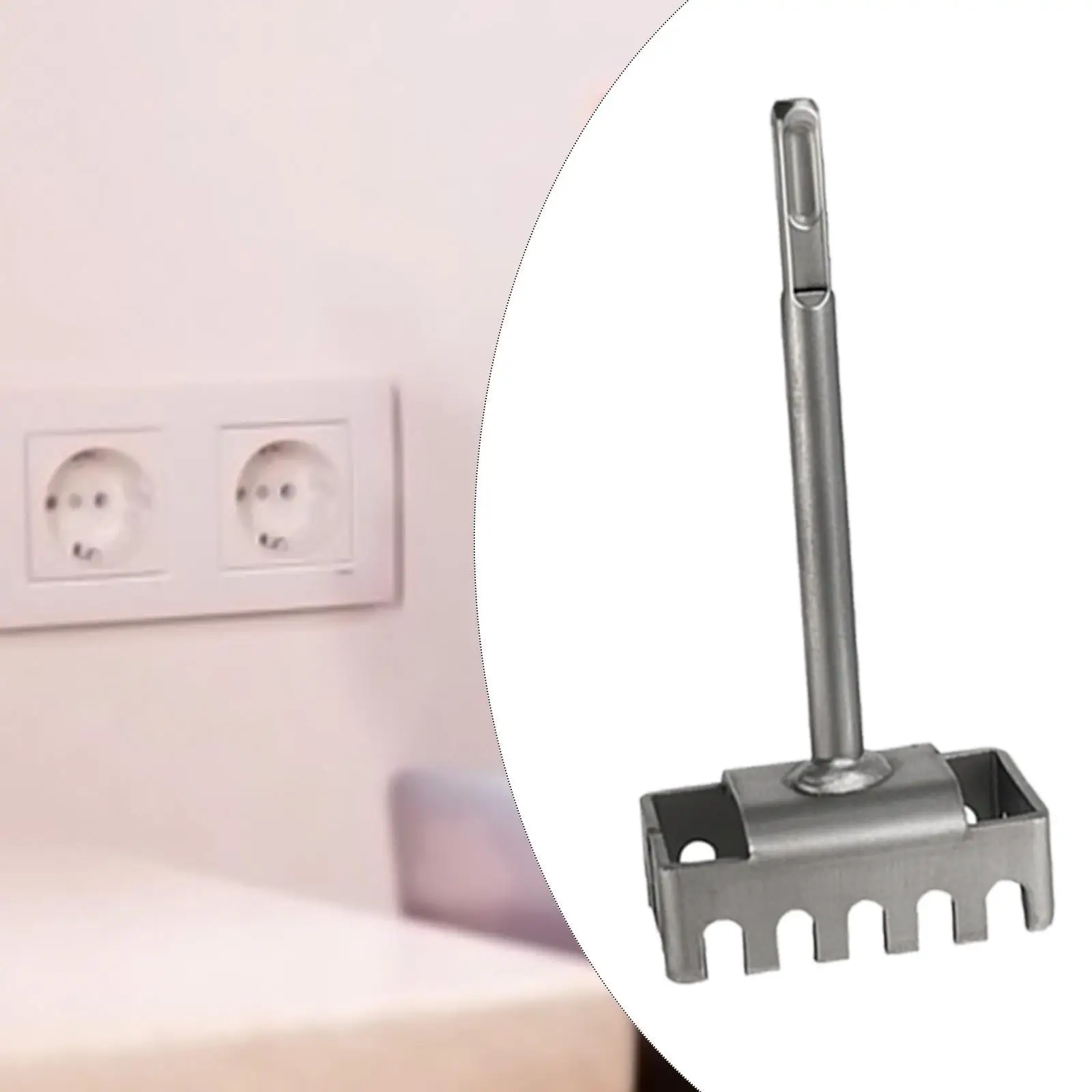 

Дырокол, профессиональный прочный квадратный резак для прорезей, инструмент для выреза на выходе, быстрый настенный дырокол для кирпича, бетона, цемента