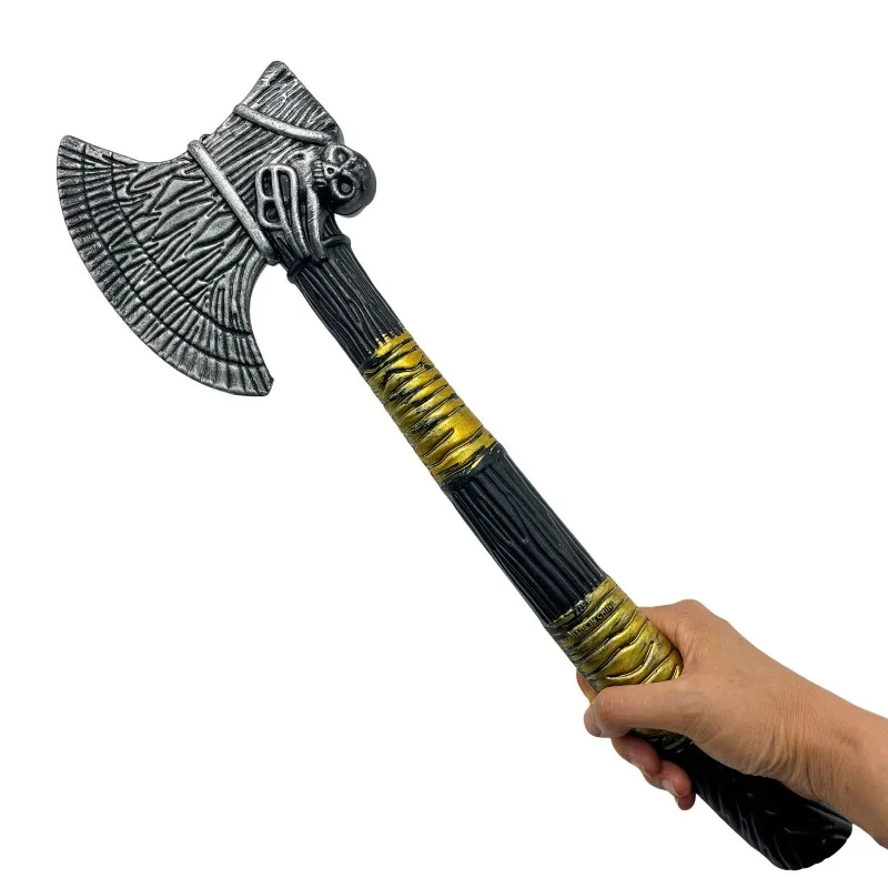 50cm/19.69in PU 해적 도끼 할로윈 모델 소품 무기 애니메이션 주변기기 파티 용품 코스프레 디스플레이 수집용 장식