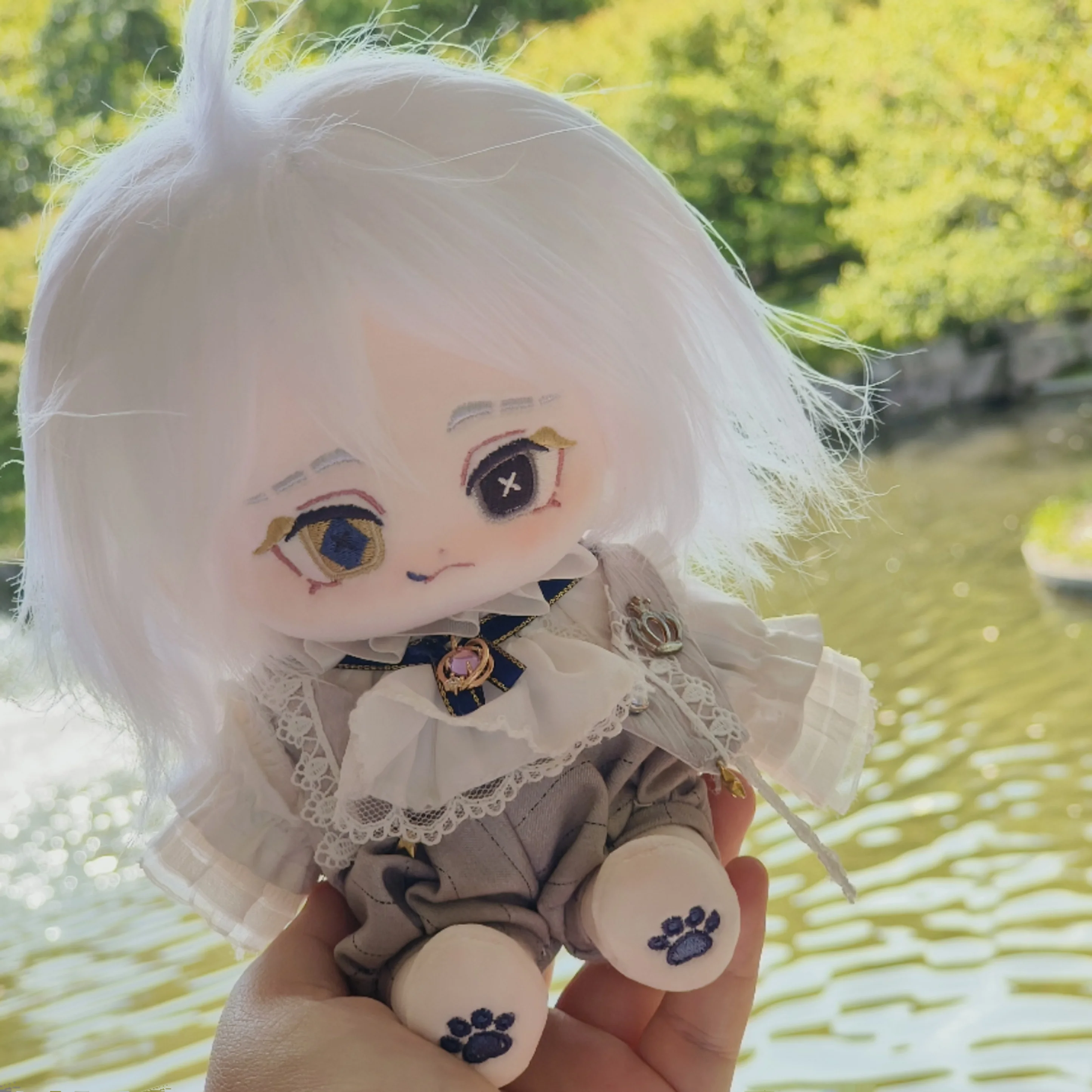 

Anime Cosplay Plush Doll Skeleton Body 20cm Game Identity Ⅴ Dress Up Stuffed Plushie Toys Figures Cosplay Hallowmas Gift