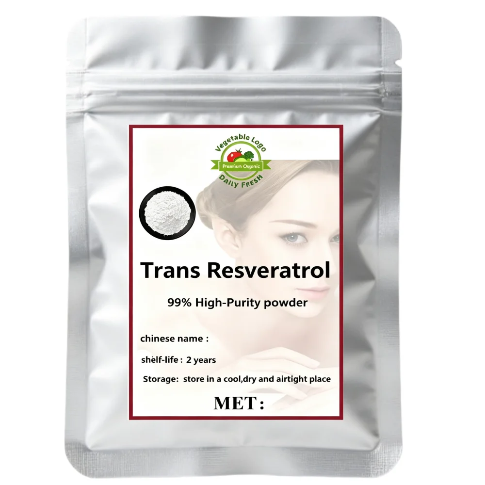 99% High-Purity Micronized Trans Resveratrol Extract powder, Standard Cosmetic Botanical Intermediate, Reliable Factory Bulk Sup