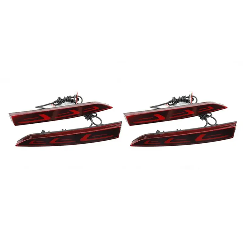 4X For Accent 2017-2019 LED Rear Bumper Reflector Brake Light Fog Light Lamp Indicator Lights Taillights