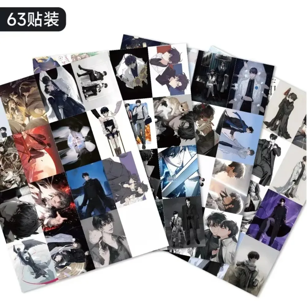 60 قطعة نقطة عرض القارئ الكلي العلم كوريا مانغا ملصق الكمبيوتر جراب هاتف ديكور كيم Dokja Yoo Joonghyuk ملصق مضاد للمياه
