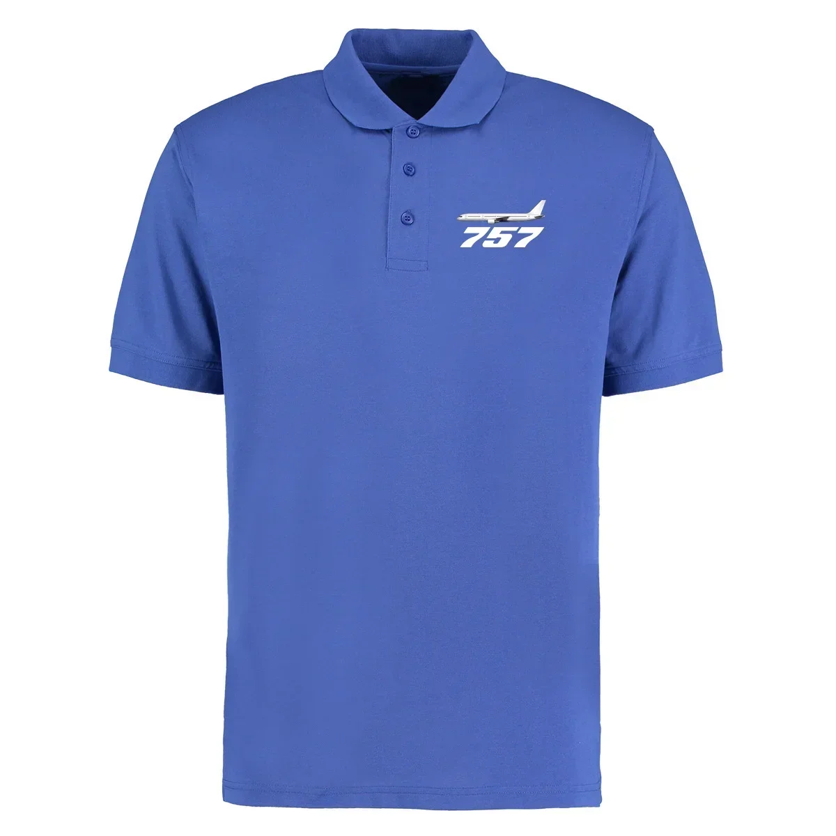 The 757 Aviation Aircraft Flight Pilots Cotton Men Polo Shirts T-Shirts Tops Tees