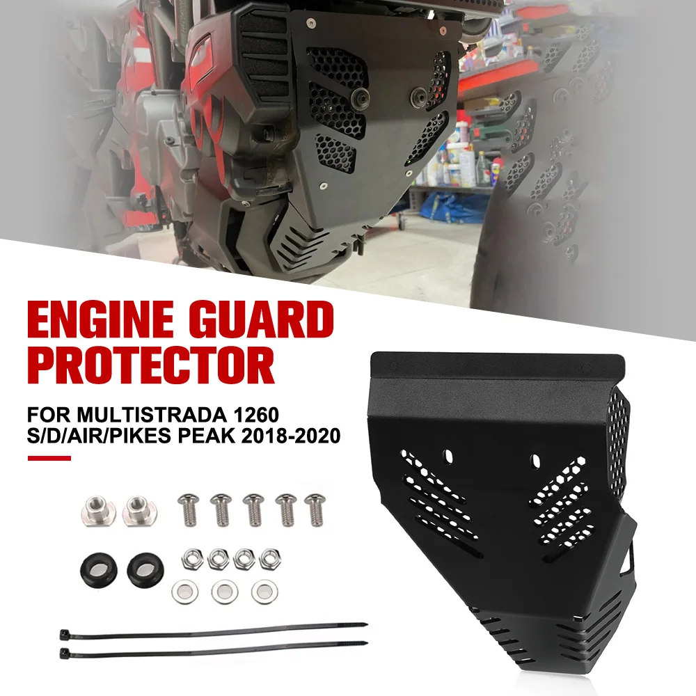 

For Ducati Multistrada 1260 S/D/Air/Pikes Peak 2018-2019-2020 Motorcycle Accessories Front Engine Guard Baffle Engine Housing