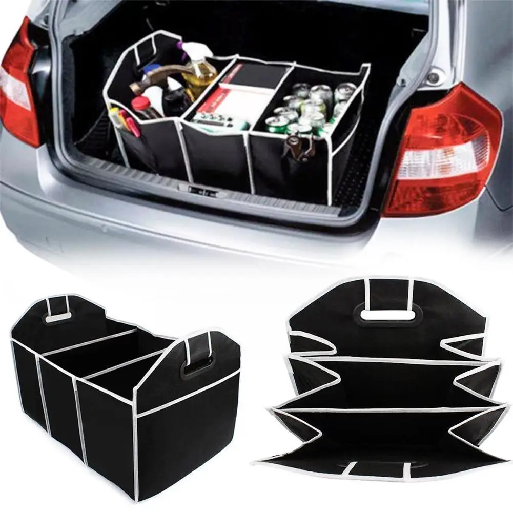 

Car Trunk Organizer Eco-Friendly Super Strong Fabrics Multi-use Box Capacity Non-Woven Storage High Collapsible Car H4X2